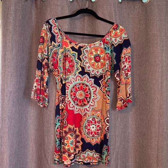 Colorful Boho flowy top - Picture 2 of 2